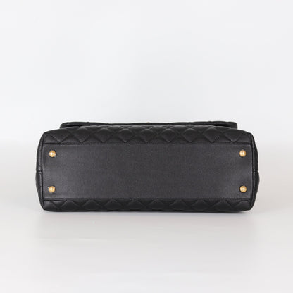 Caviar Quilted Medium Coco Handle Flap