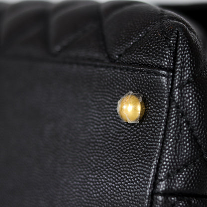 Caviar Quilted Medium Coco Handle Flap