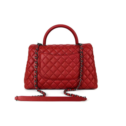 Medium Coco Handle Red Caviar RHW