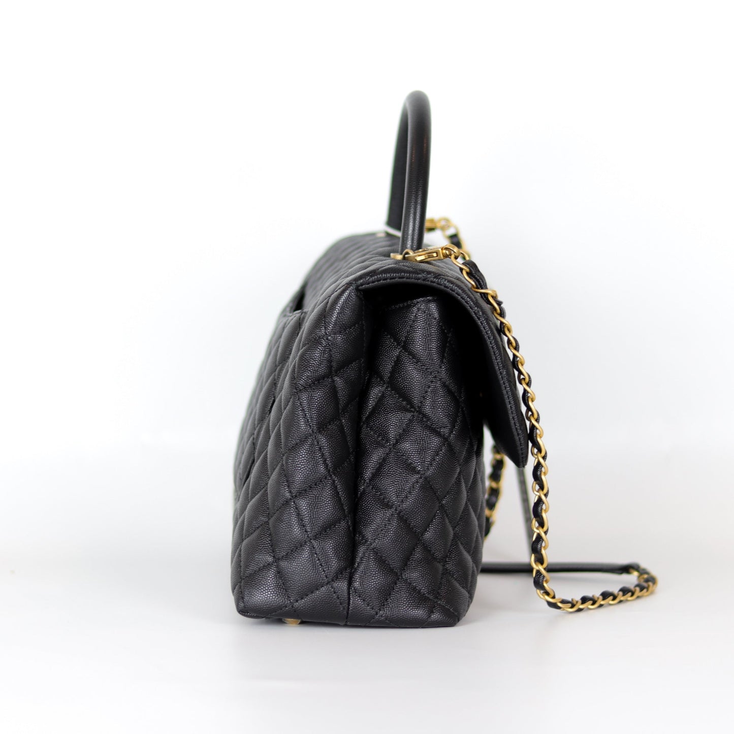 Caviar Quilted Medium Coco Handle Flap