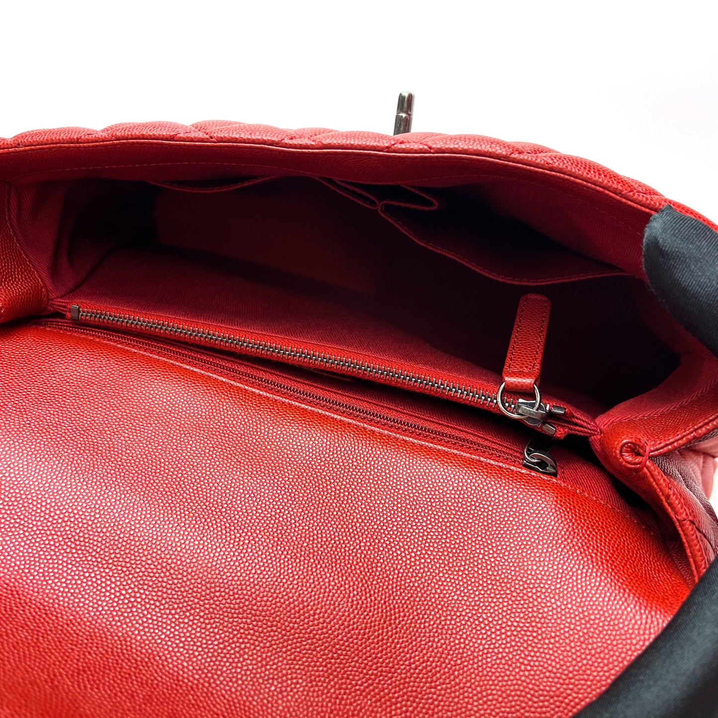 Medium Coco Handle Red Caviar RHW
