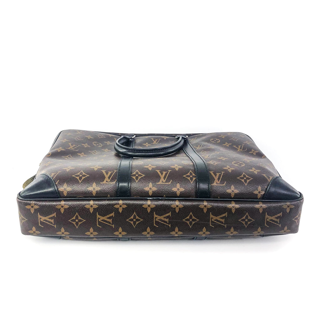 Louis-Vuitton Porte-Documents Voyage Monogram Leather Laptop bag