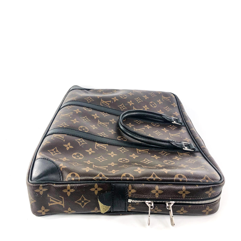 Louis-Vuitton Porte-Documents Voyage Monogram Leather Laptop bag