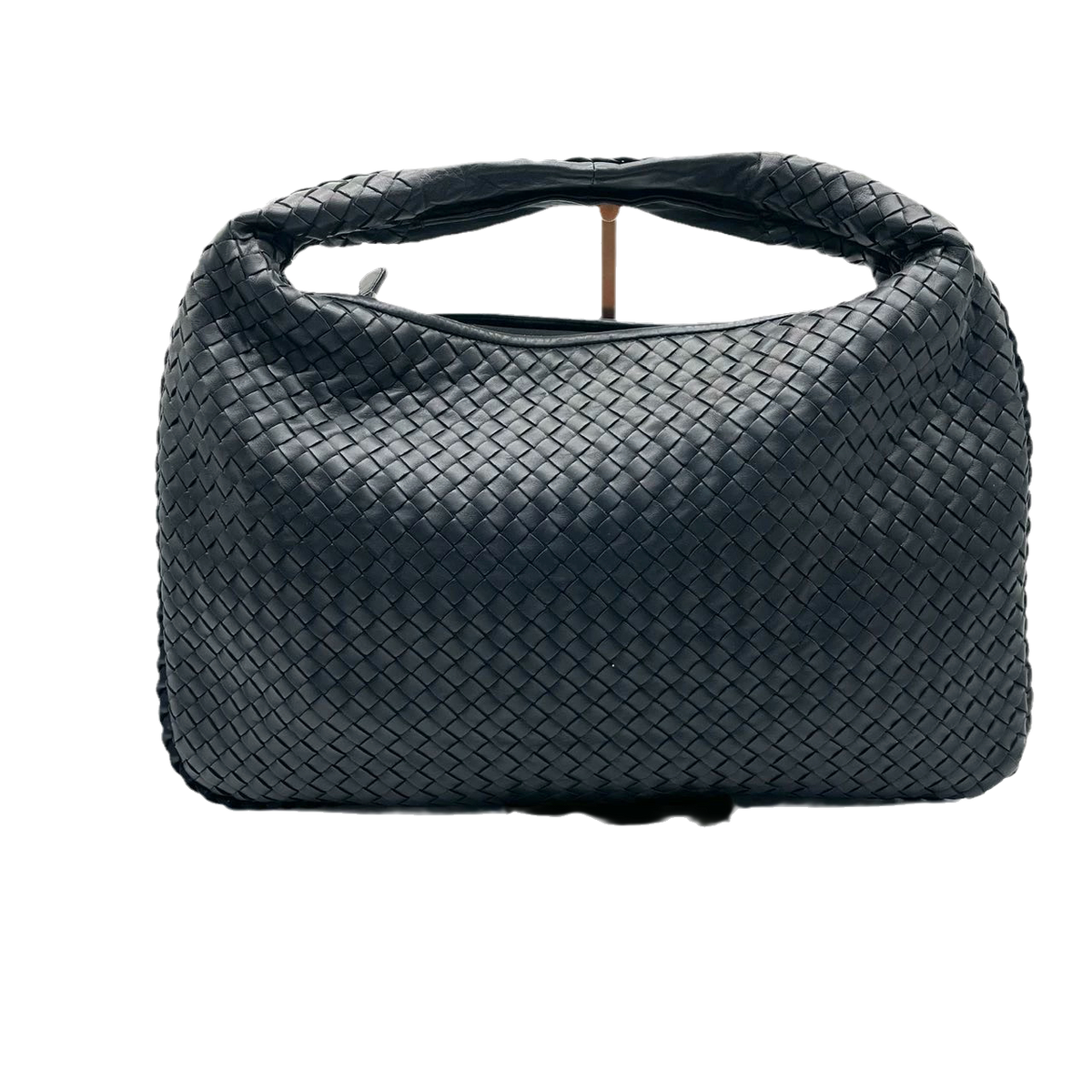 Bottega Veneta Intrecciato Hobo Bag Medium Black Lambskin leather