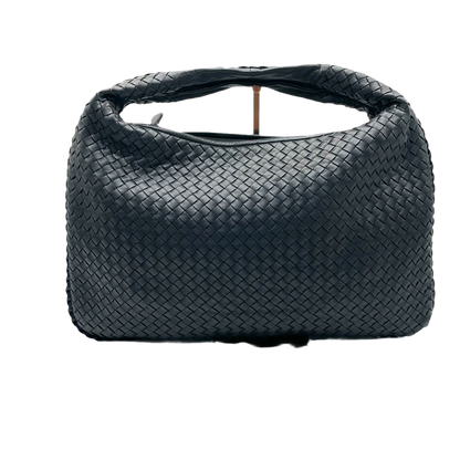 Bottega Veneta Intrecciato Hobo Bag Medium Black Lambskin leather
