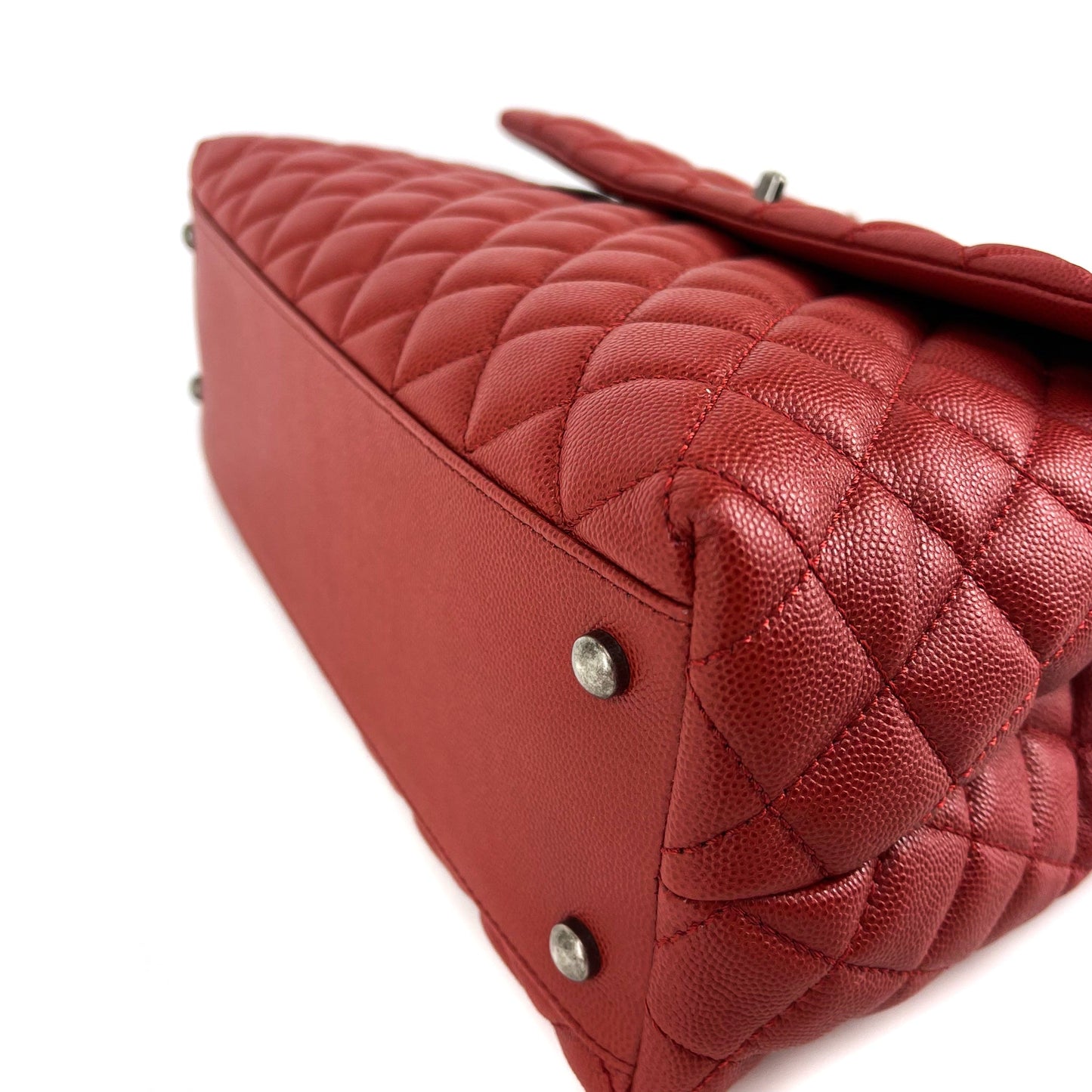 Medium Coco Handle Red Caviar RHW