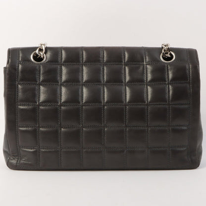 Chanel Around 2001 Made 2.55 Design Stitch Side Cc Mark Chain Bag Black
