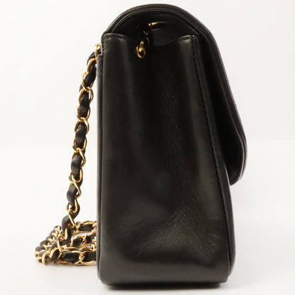Chanel Around 1997 Made Diana Flap Chain Bag Black