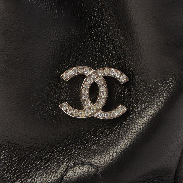 Chanel Around 2001 Made 2.55 Design Stitch Side Cc Mark Chain Bag Black