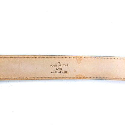 Louis-Vuitton Mini 25mm Belt in Damier Azur