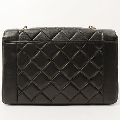 Chanel Around 1997 Made Diana Flap Chain Bag Black