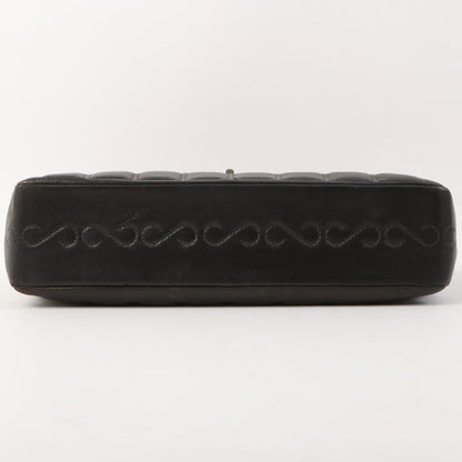 Chanel Around 2001 Made 2.55 Design Stitch Side Cc Mark Chain Bag Black