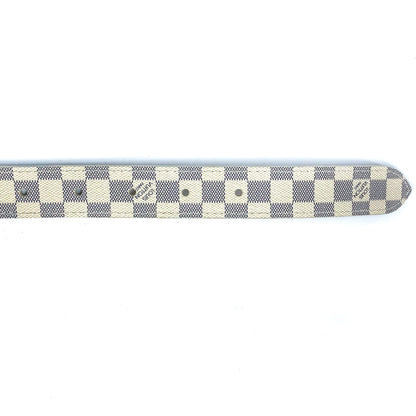 Louis-Vuitton Mini 25mm Belt in Damier Azur