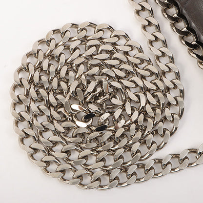 Chanel Around 2001 Made 2.55 Design Stitch Side Cc Mark Chain Bag Black