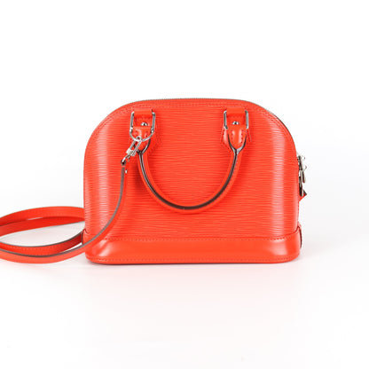 Louis-Vuitton Alma BB Epi Leather in Orange