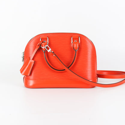 Louis-Vuitton Alma BB Epi Leather in Orange