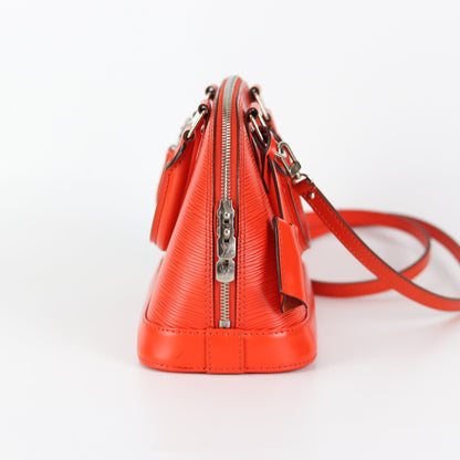 Louis-Vuitton Alma BB Epi Leather in Orange