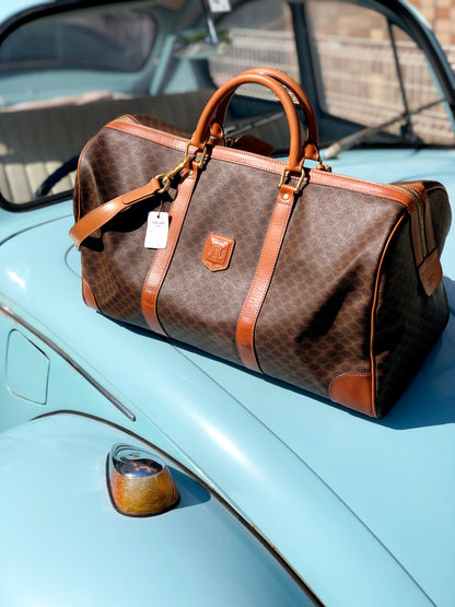 CELINE  Boston bag Brown Vintage Old Celine e26jc4