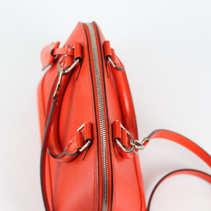 Louis-Vuitton Alma BB Epi Leather in Orange