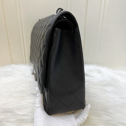 Chanel Maxi Classic Flap DF in Black Caviar and SHW