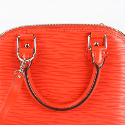 Louis-Vuitton Alma BB Epi Leather in Orange