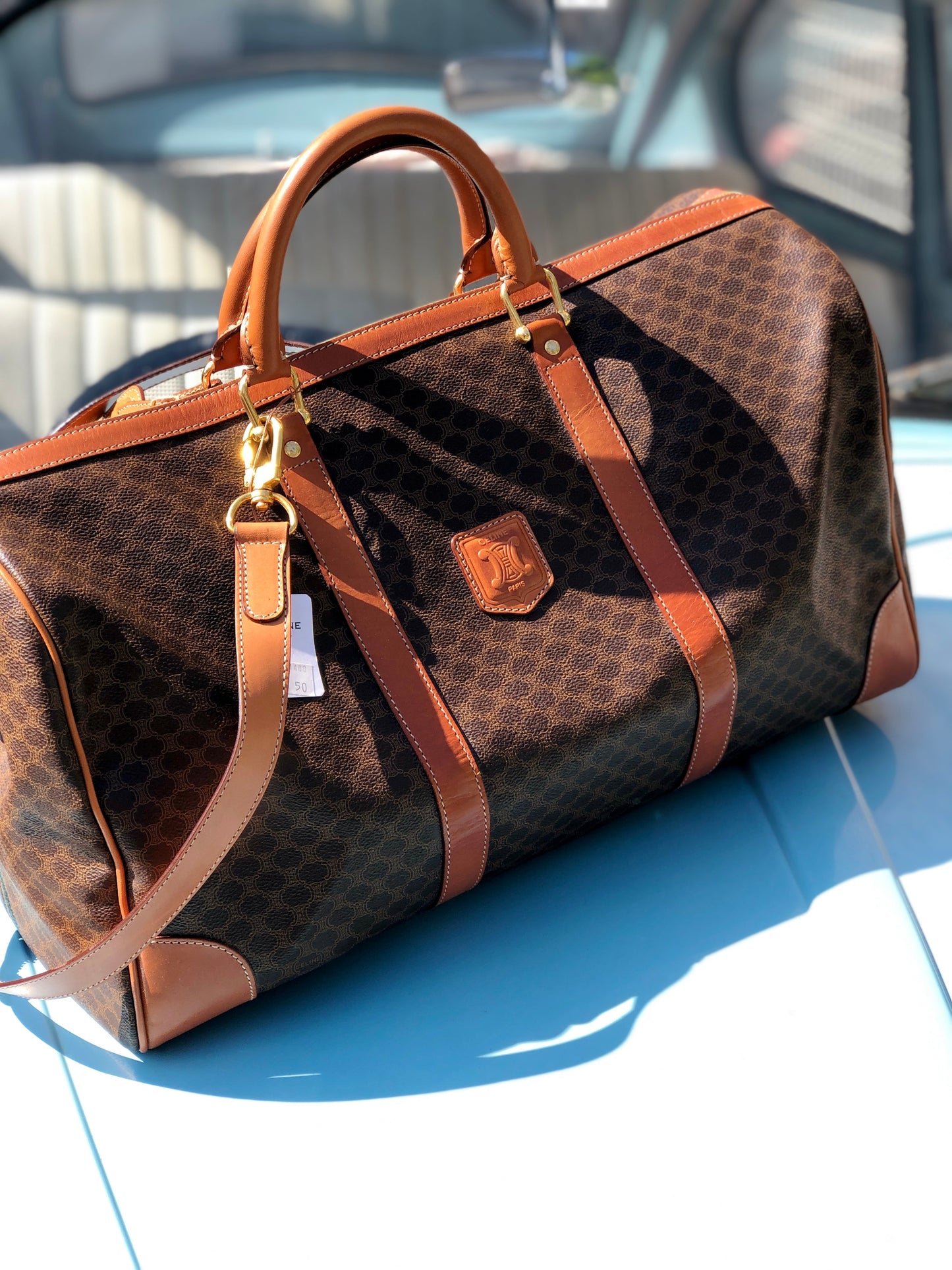 CELINE  Boston bag Brown Vintage Old Celine e26jc4