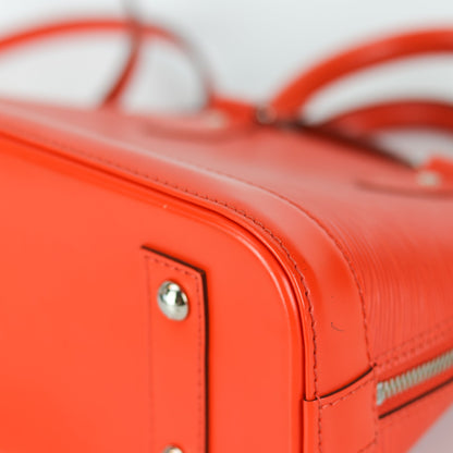 Louis-Vuitton Alma BB Epi Leather in Orange