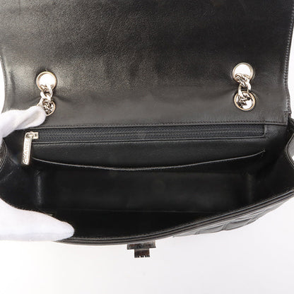 Chanel Around 2001 Made 2.55 Design Stitch Side Cc Mark Chain Bag Black