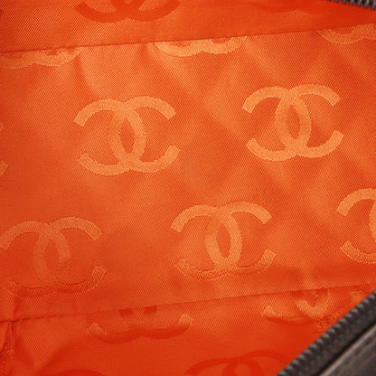 Chanel Around 2007 Made Cambon Boston Bag Dark Brown
