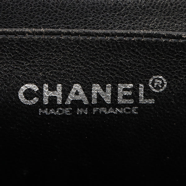Chanel Around 2001 Made 2.55 Design Stitch Side Cc Mark Chain Bag Black