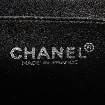 Chanel Around 2001 Made 2.55 Design Stitch Side Cc Mark Chain Bag Black