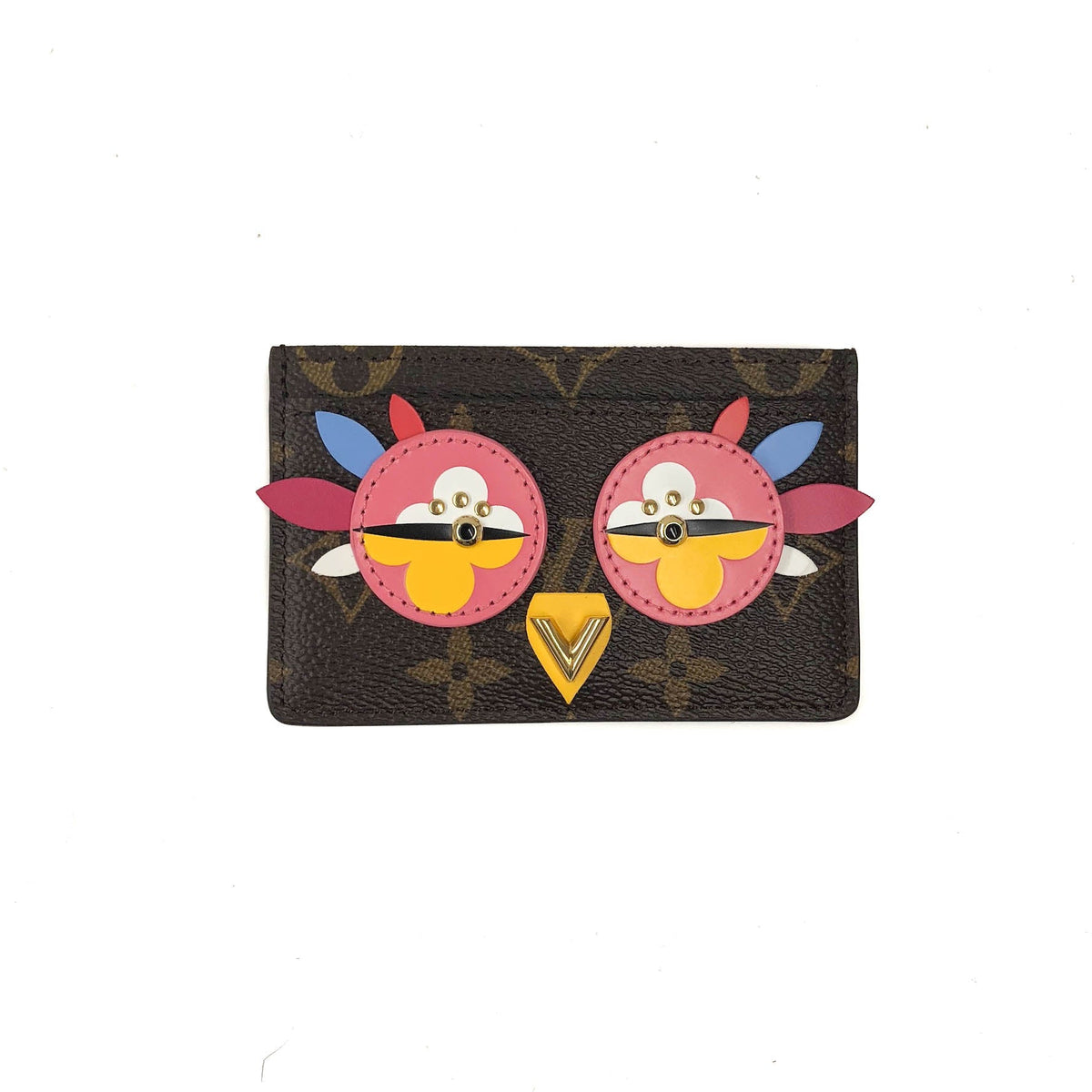 Louis-Vuitton Monogram Card Holder in Lovely Birds Design