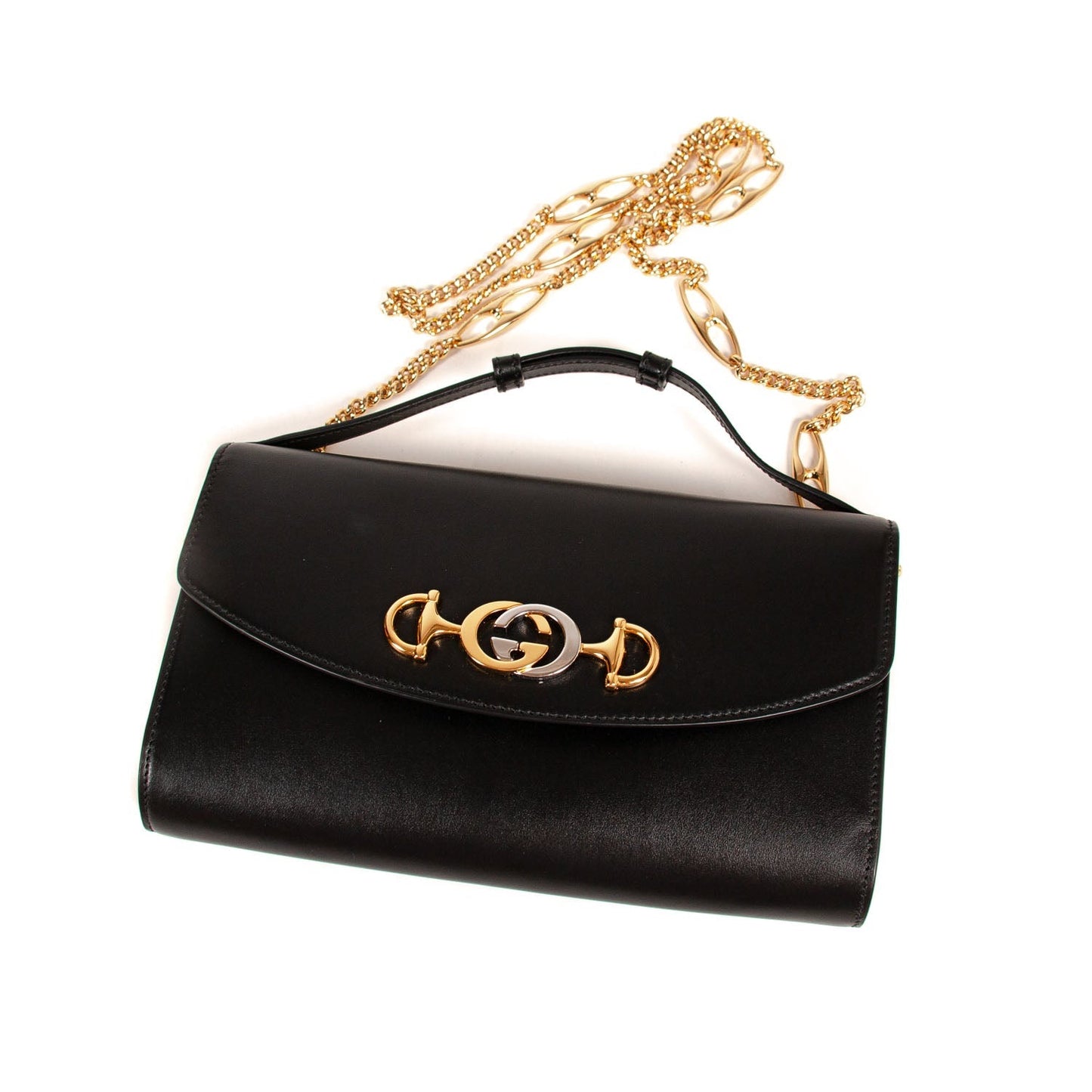 Gucci Zumi Smooth Leather Shoulder Bag