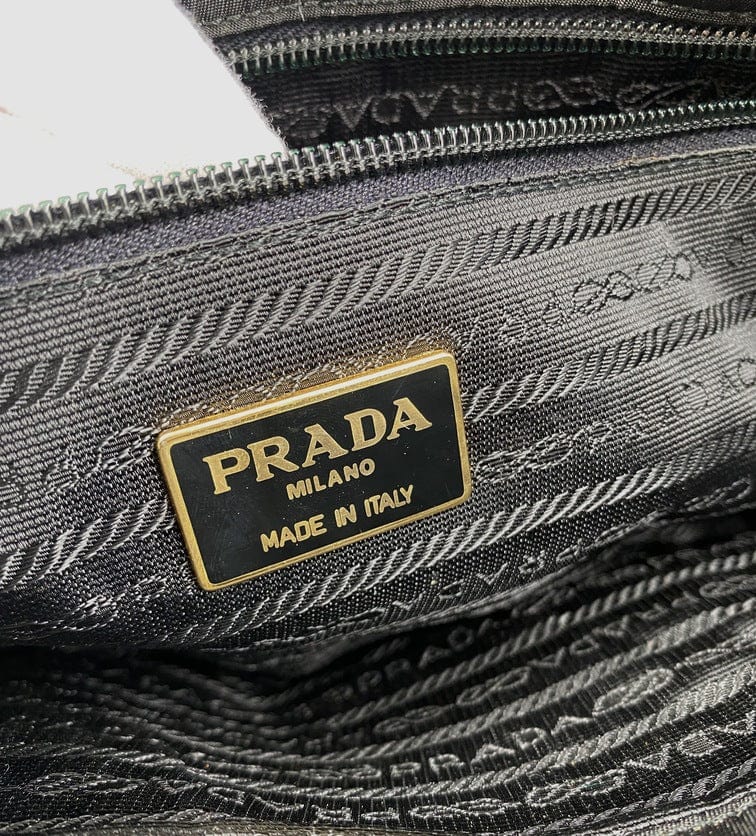 Prada Leather Tote with Chain Handle