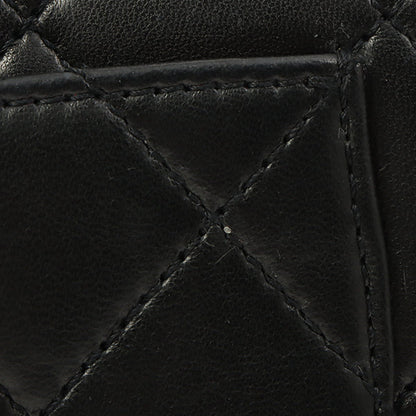 Chanel Around 1998 Made Turn-Lock Top Handle Bag Black
