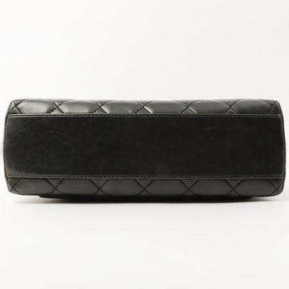 Chanel Around 1998 Made Turn-Lock Top Handle Bag Black
