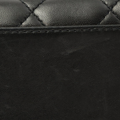 Chanel Around 1998 Made Turn-Lock Top Handle Bag Black