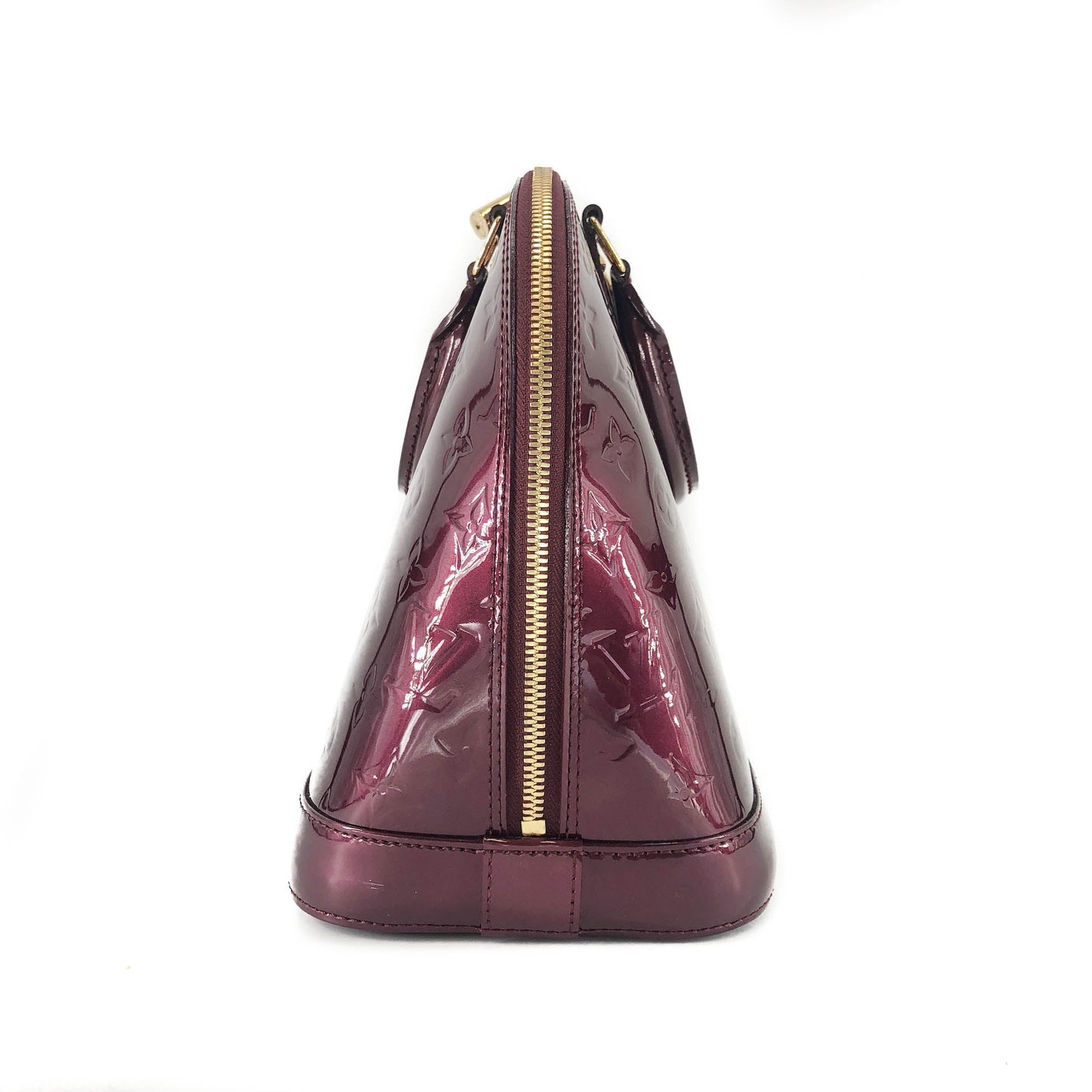 Louis-Vuitton Vernis Amarante Monogram Alma PM
