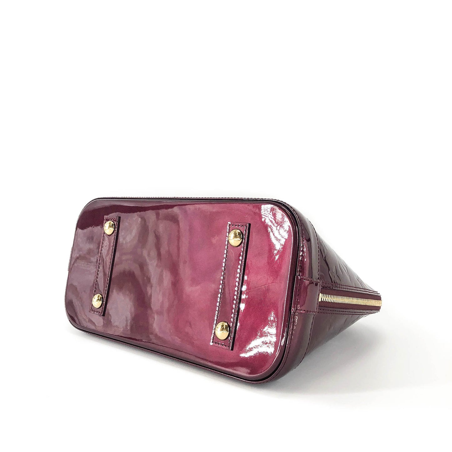 Louis-Vuitton Vernis Amarante Monogram Alma PM