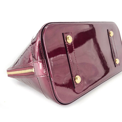 Louis-Vuitton Vernis Amarante Monogram Alma PM