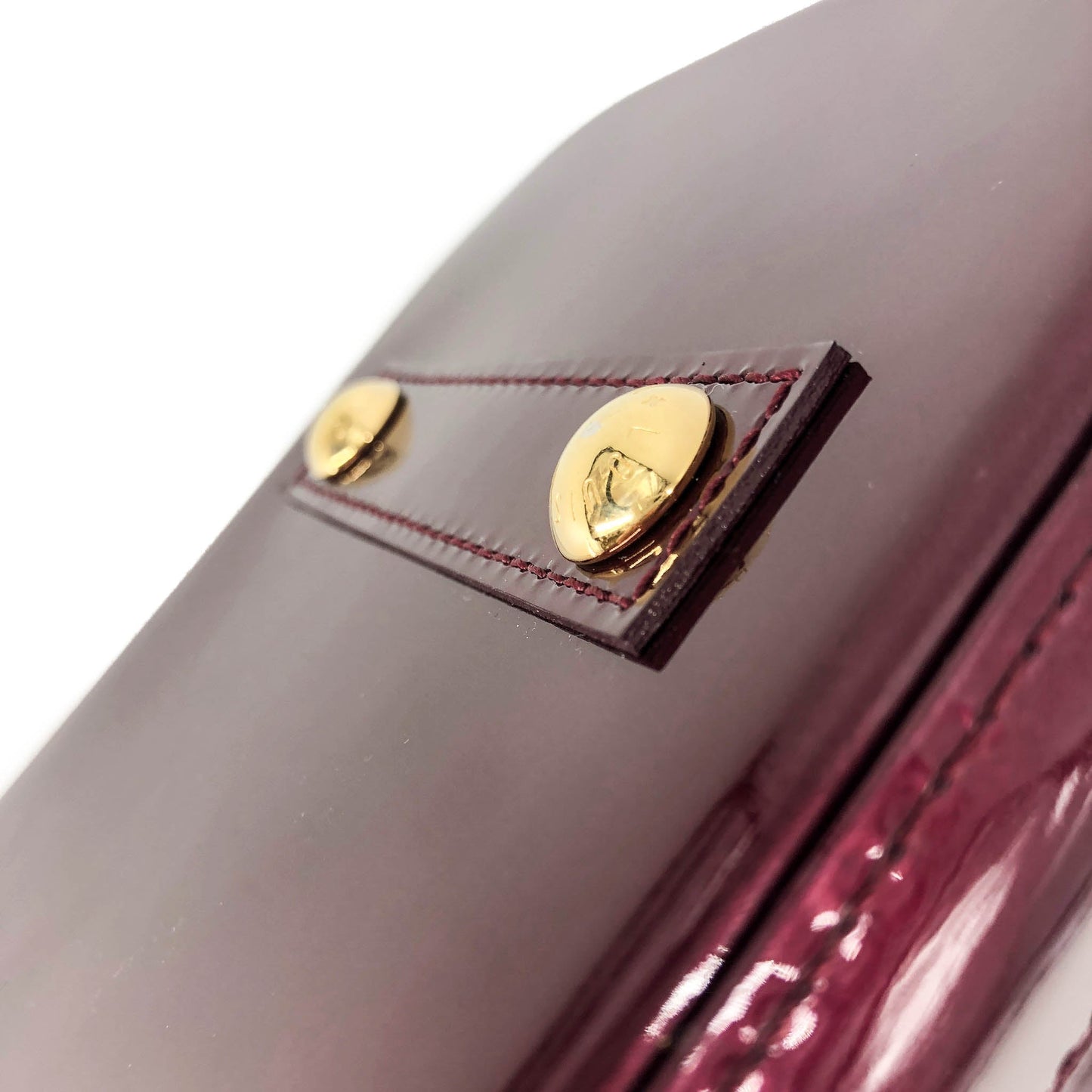 Louis-Vuitton Vernis Amarante Monogram Alma PM