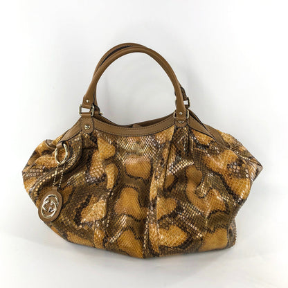 Gucci Large GG Python Sukey Tote Bag