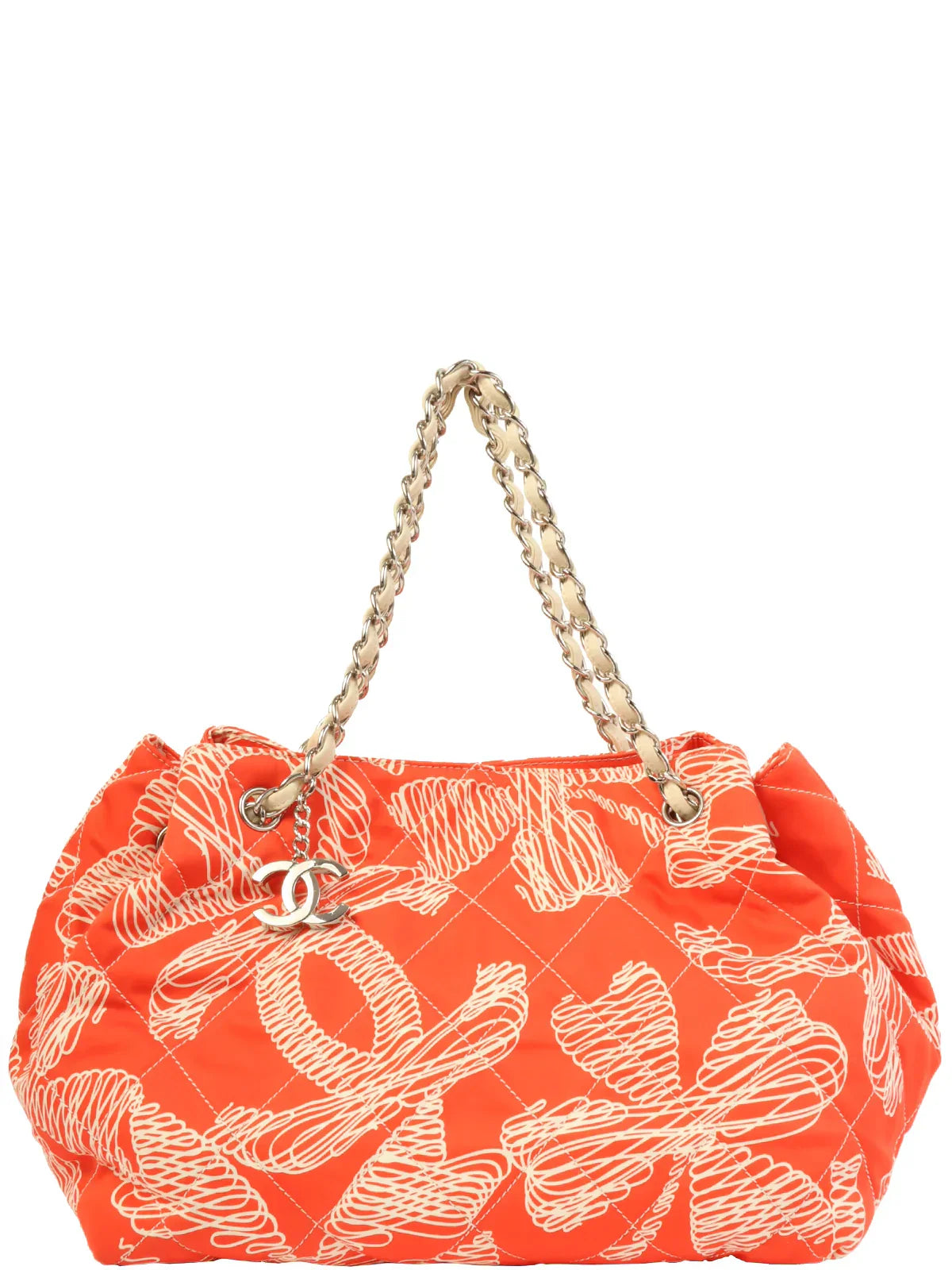 Chanel Around  Made Cc Mark Charm Multi Motif Shoulder Bag Red