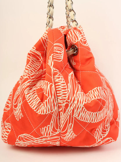 Chanel Around  Made Cc Mark Charm Multi Motif Shoulder Bag Red