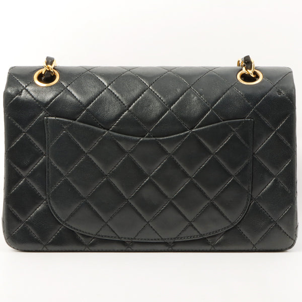 Chanel 1985~1990 Made Classic Flap Chain Bag 23Cm Black