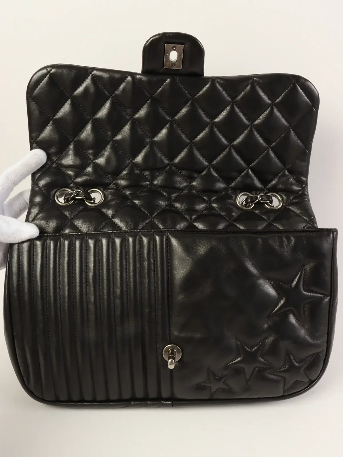Chanel Around  Made Star Turn-Lock Chain Bag Black