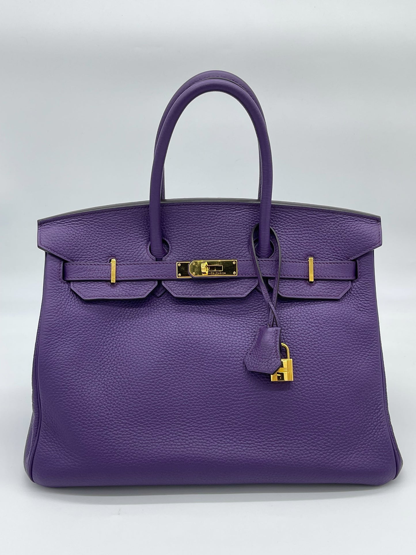 Hermes Birkin 35 Ultra Violet Togo Bag Gold Hardware