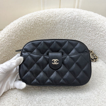 Chanel 24S Mini Camera Bag in Black Caviar and LGHW