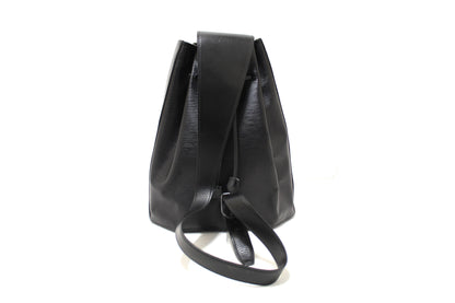 Louis Vuitton Black Epi Leather Sac a Dos Drawstring Sling Bag