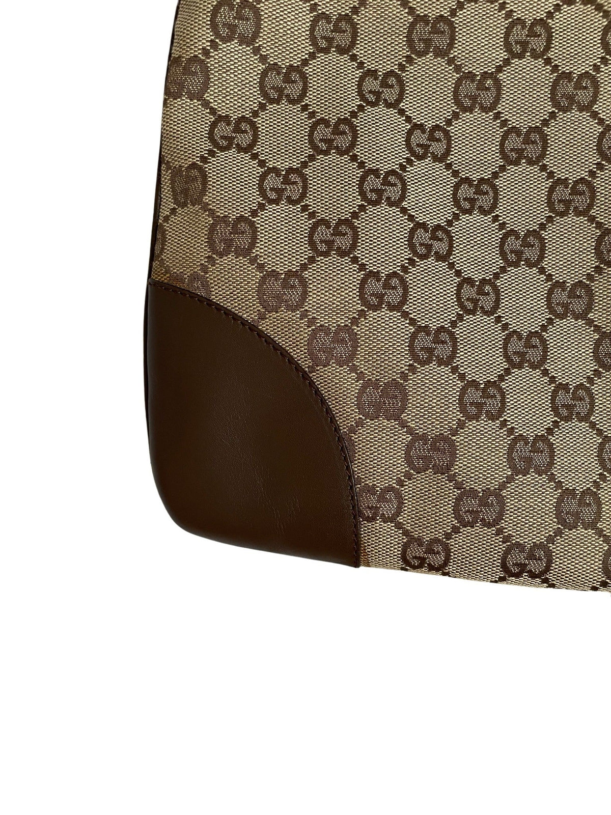 Gucci Jackie Beige & Brown Jacquard Leather Bag